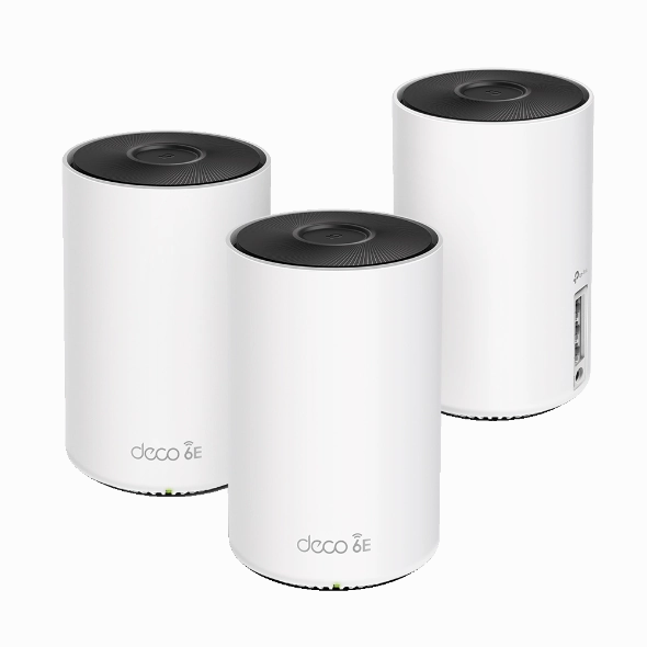 2x Pack: Tp-Link Router - Deco WE10800 - 5.4Gbps - Gigabit Ethernet - 2.4 GHz;5 GHz;6GHz