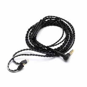 64 Audio Earphones Cable With Microphone in ear monitors, dj headphones