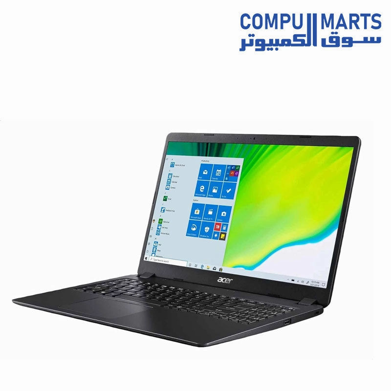 Acer Aspire 3 A315-56-33SX Laptop Intel Core i3-1005G1 4GB RAM 1TB HDD 15.6-inch FHD Intel Graphics DOS Shale Black 2 Years Warranty