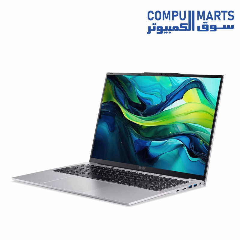 Acer Aspire Lite AL16 Laptop  Intel Core i5-1334U, 16GB RAM, 512GB SSD, Intel UHD Graphics, 16" WUXGA (1920x1200) Display, Free DOS, Light Silver