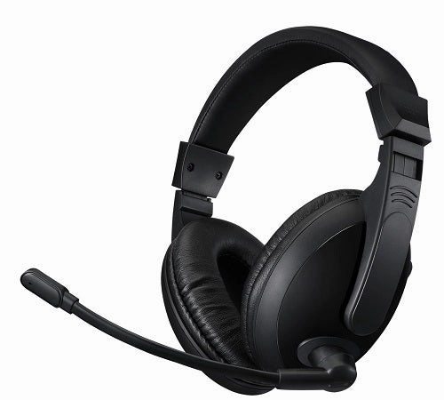 Adesso Xtream H5U Stereo USB Multimedia Headset with Built-In Soundcard (Multi-Packs Available) noise cancelling headphones, bluetooth earbuds