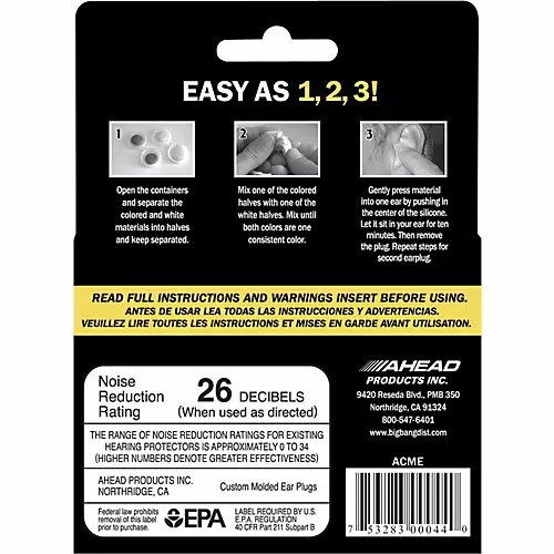 AHEAD ACME Custom Molded Earplugs
