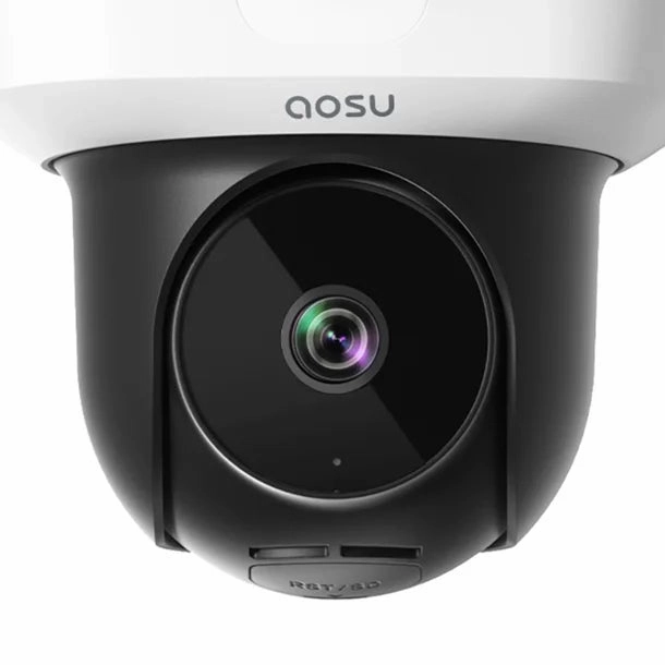AOSU 2600 Lumen Brightness Wired Floodlight Camera - 270 Detection Angle And Vehicle Protection Camera