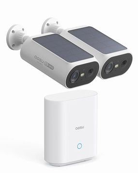 AOSU Solar Security Cameras Wireless Outdoor 2 Camera Kit - C8E2DA11