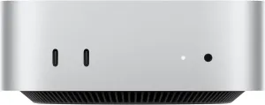 Apple Mac Mini, M4 Pro chip with 12core CPU and 16core GPU, 24GB, 512GB SSD, Silver tv stand, curved tv