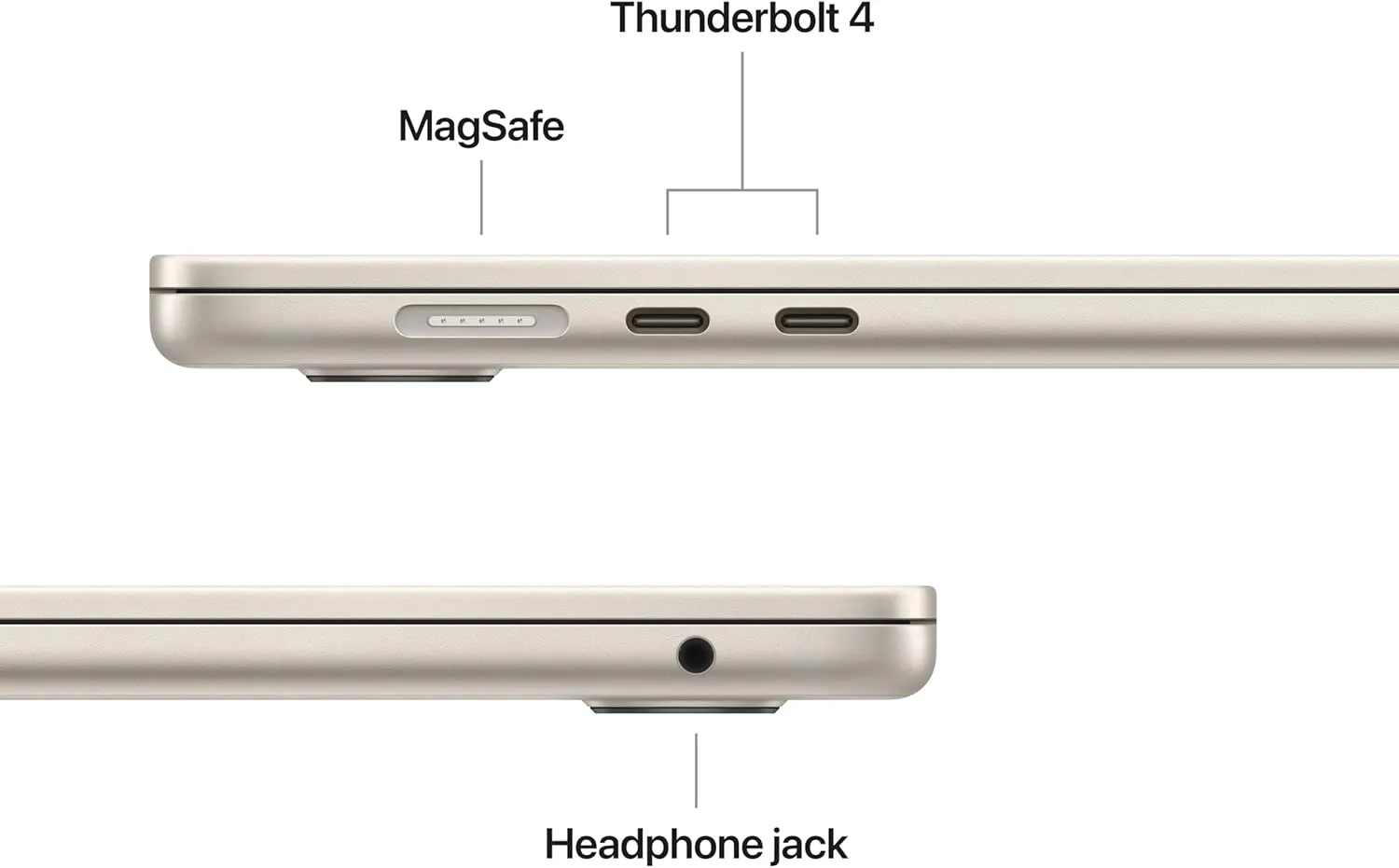 Apple MacBook 15Inch, M4 Chip with 10Core CPU & 10Core GPU, 16GB & 256GB SSD, Starlight