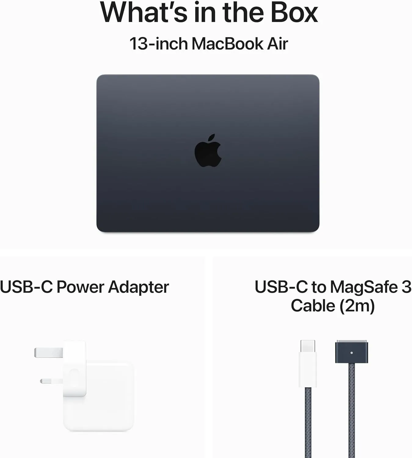 Apple MacBook Air 13Inch M3 Chip, 8 Cpu & 8 Gpu, 256GB SSD, Midnight