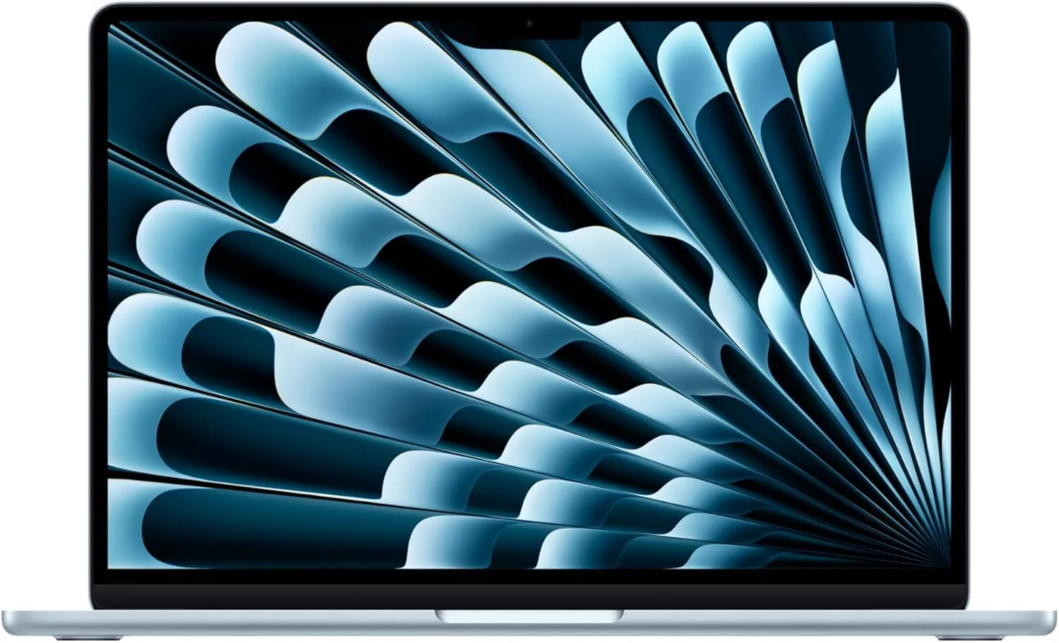 Apple MacBook Air 13Inch, M4 Chip with 10Core CPU & 8Core GPU, 16GB & 256GB SSD, Sky Blue tv stand, curved tv