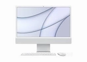 Apple iMac 24Inch with Retina 4.5K Display, M4 chip with 8Core CPU & 8Core GPU, 16GB, 1TB, Silver tv stand, curved tv