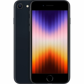 Apple iPhone SE 3 64GB Midnight LTE Cellular Cricket Wireless MMX53LL/A - C Cell Phone
