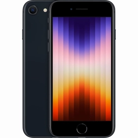 Apple iPhone SE 3 64GB Midnight LTE Cellular MMY23LL/A Cell Phone