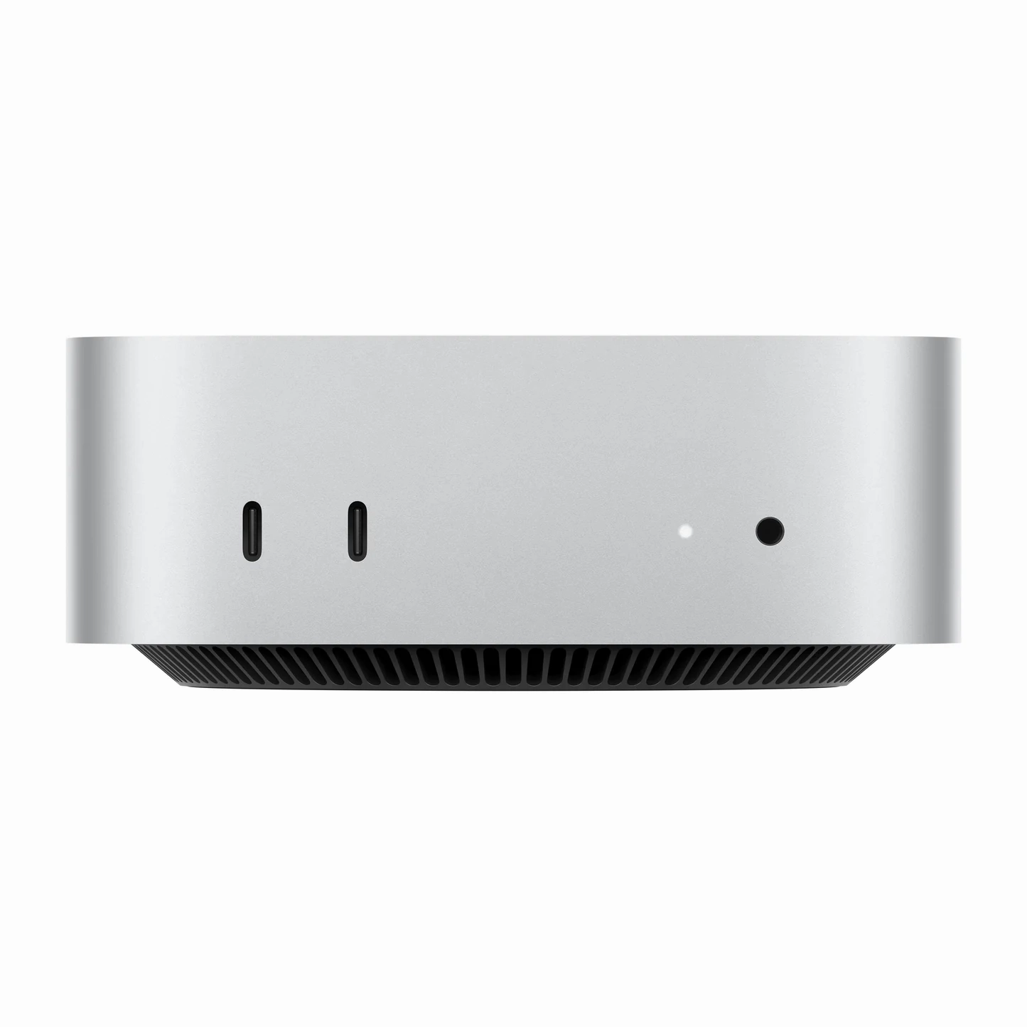 Apple Mac Mini M4, Chip 10Core CPU & 10Core GPU, 16GB, 256GB SSD, Silver tv stand, curved tv