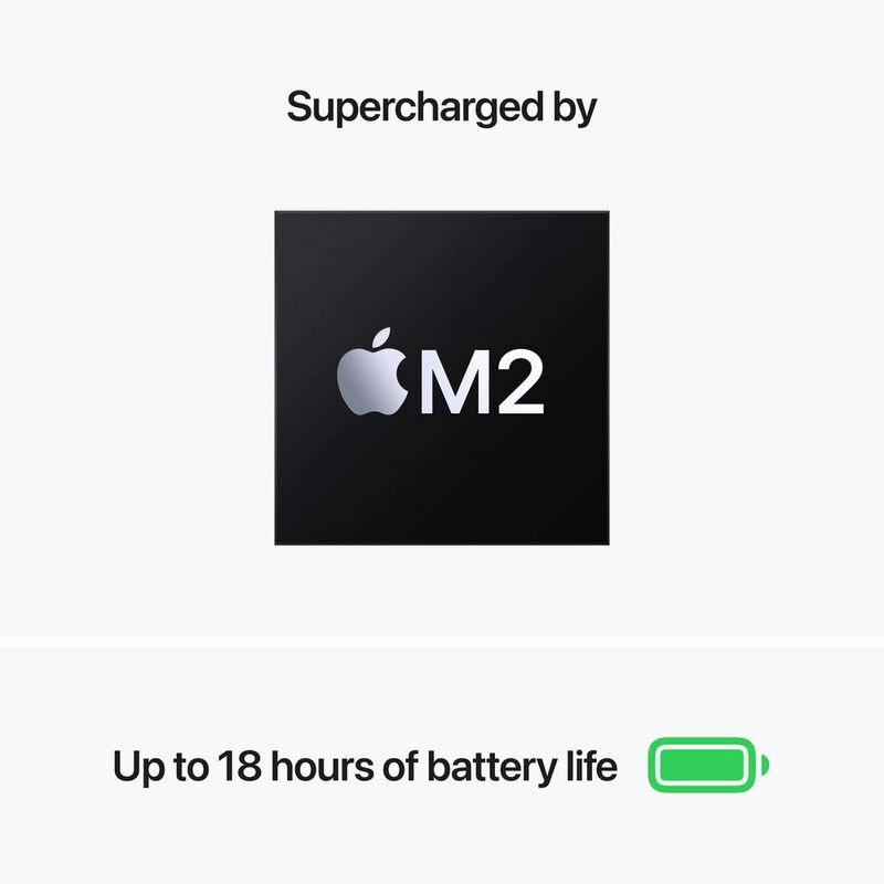 Apple MacBook 13Inch M2 Chip, 8Core Cpu & 8Core Gpu, 256GB, Space Grey