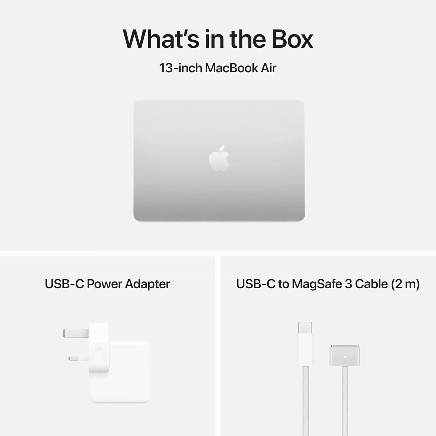 Apple MacBook 13Inch, M4 Chip with 10Core CPU & 10Core GPU, 24GB & 512GB SSD, Silver