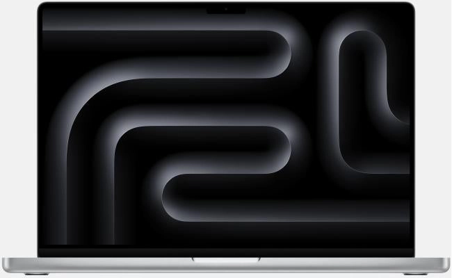 Apple MacBook Pro 14Inch, M4 Pro chip with 12core CPU and 16core GPU, 24GB, 512GB SSD, Silver tv stand, curved tv