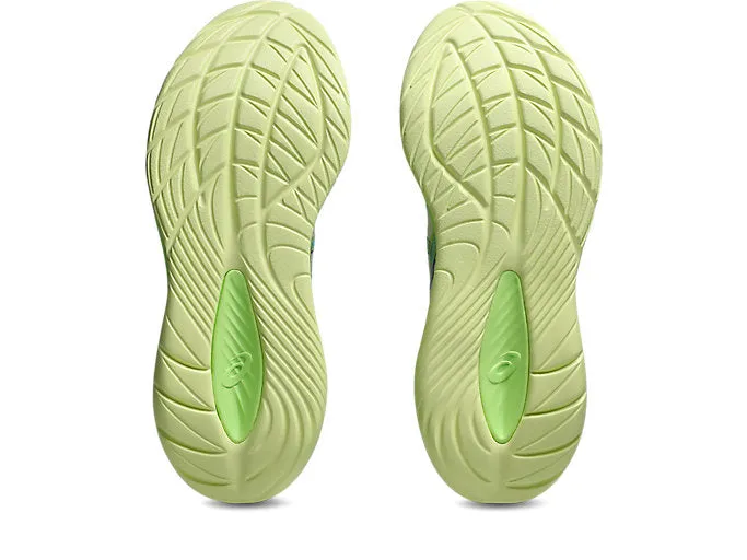 ASICS MEN'S GEL CUMULUS 27 BIRCH/LIME RUNNING SHOES Shoes_Mens-Asics
