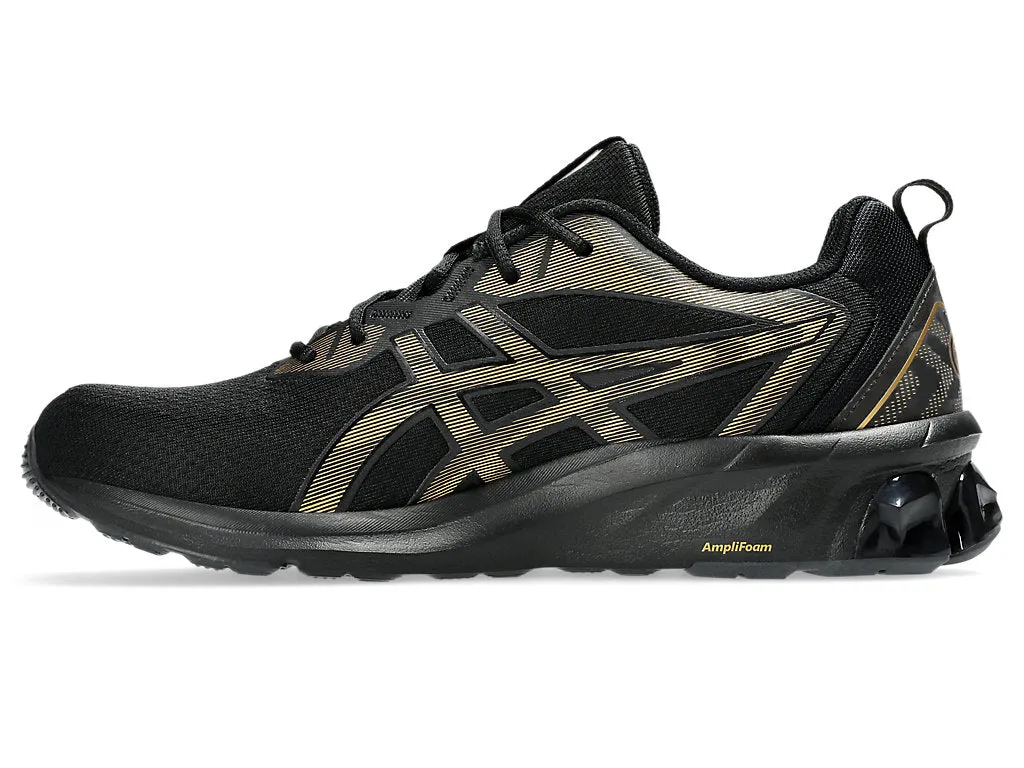 ASICS MEN'S GEL QUANTUM 90 IV BLACK/PURE GOLD RUNNING SHOES Shoes_Mens-Asics