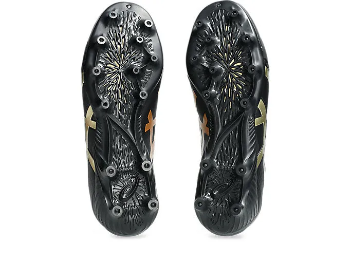 ASICS MEN'S LETHAL FLASH BLACK/GOLD FOOTBALL SHOES Shoes_Mens-Asics