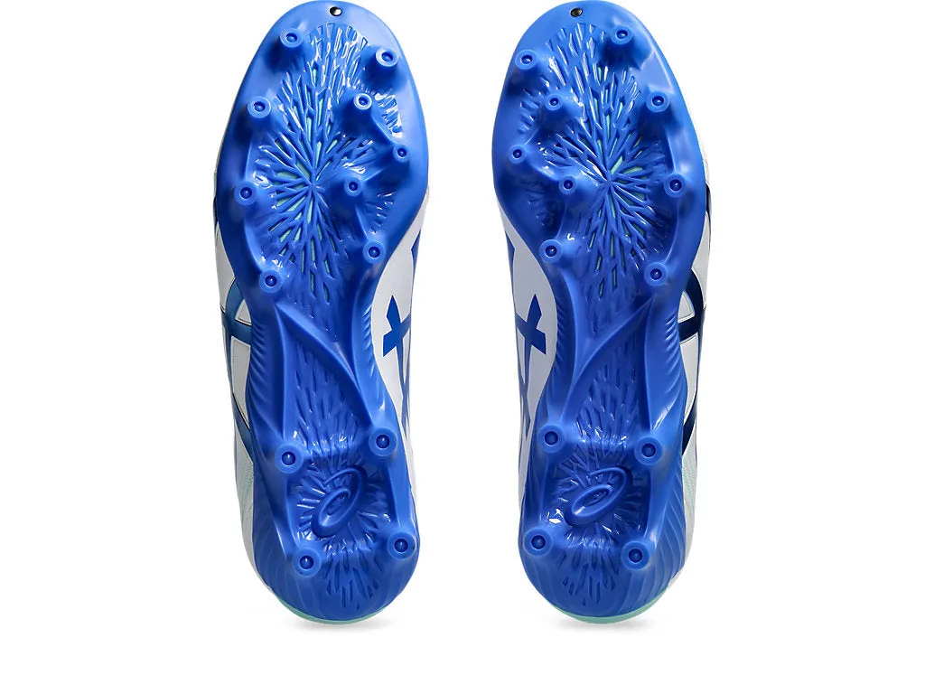 ASICS MEN'S LETHAL FLASH IT FF 3 WHITE/BLUE FOOTBALL SHOES Shoes_Mens-Asics