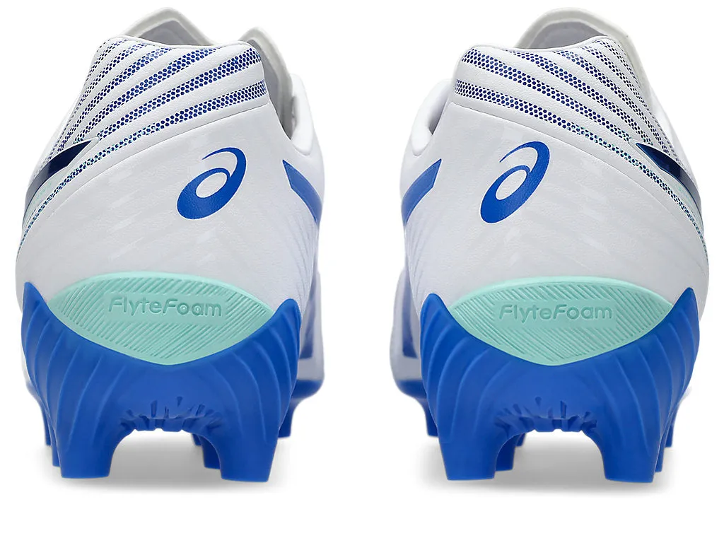 ASICS MEN'S LETHAL FLASH IT FF 3 WHITE/BLUE FOOTBALL SHOES Shoes_Mens-Asics