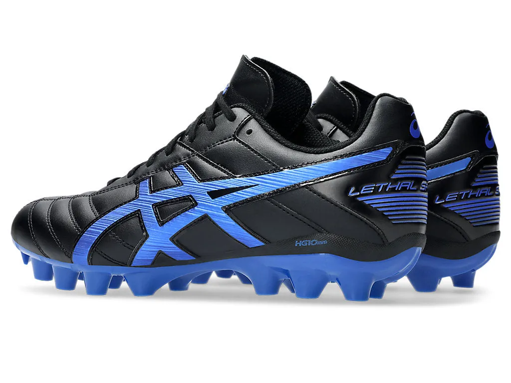ASICS MEN'S LETHAL RS 2 SPEED BLACK/BLUE FOOTBALL Shoes_Mens-Asics