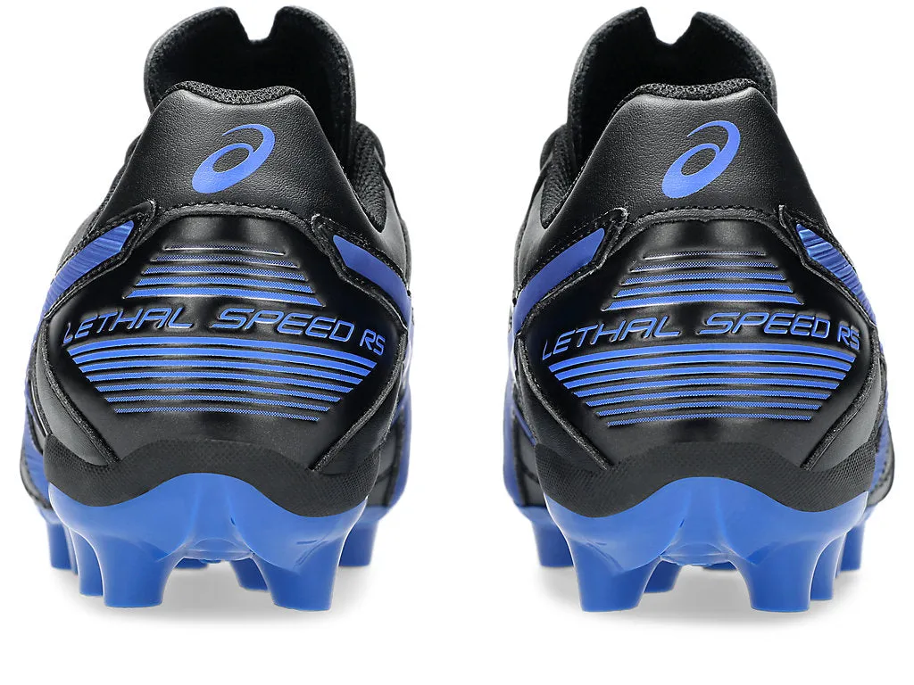 ASICS MEN'S LETHAL RS 2 SPEED BLACK/BLUE FOOTBALL Shoes_Mens-Asics