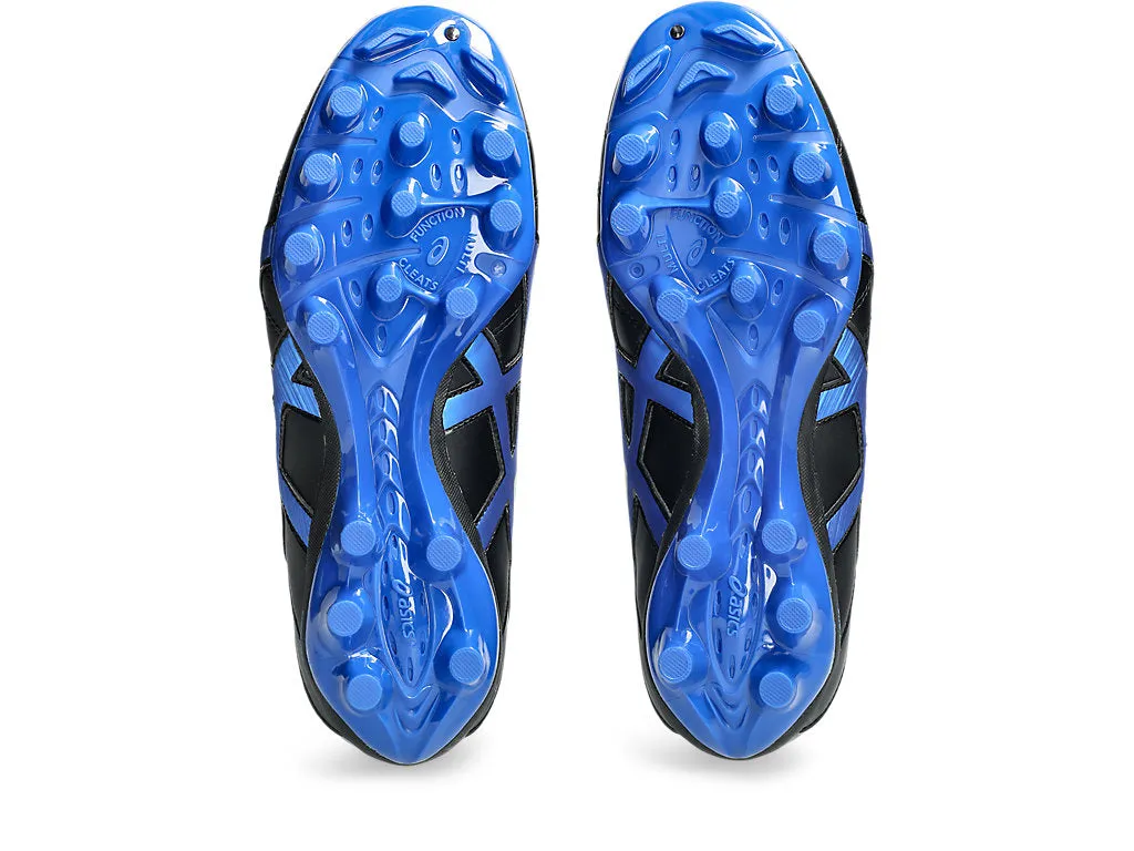 ASICS MEN'S LETHAL RS 2 SPEED BLACK/BLUE FOOTBALL Shoes_Mens-Asics