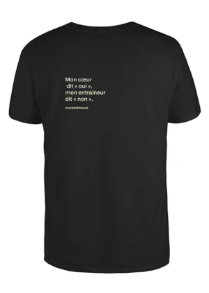 ASICS T-Shirt (Mon coeur dit "oui", mon entraineur dit "non") Blue Heather asics Clothing