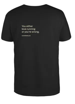 ASICS T-Shirt (You either love running or you're wrong) Blue Heather asics Clothing