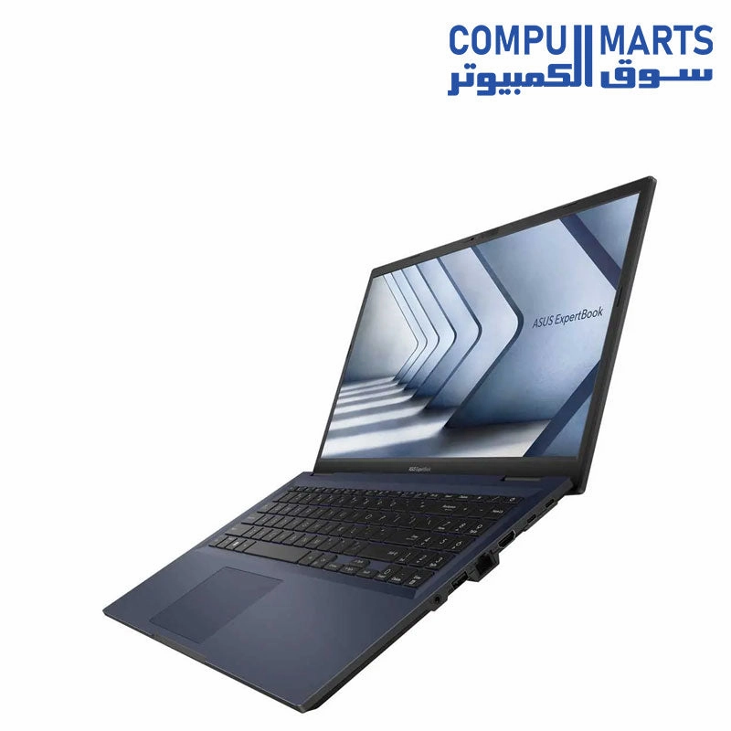 ASUS ExpertBook B1 B1502CBA-NJ3220 Laptop - Intel Core i7-1255U, RAM 8GB DDR4, 512GB SSD,15.6-inch FHD, Dos