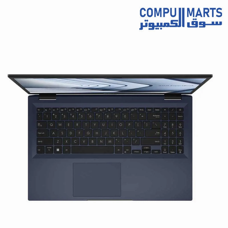 ASUS ExpertBook B1 B1502CBA-NJ3220 Laptop - Intel Core i7-1255U, RAM 8GB DDR4, 512GB SSD,15.6-inch FHD, Dos