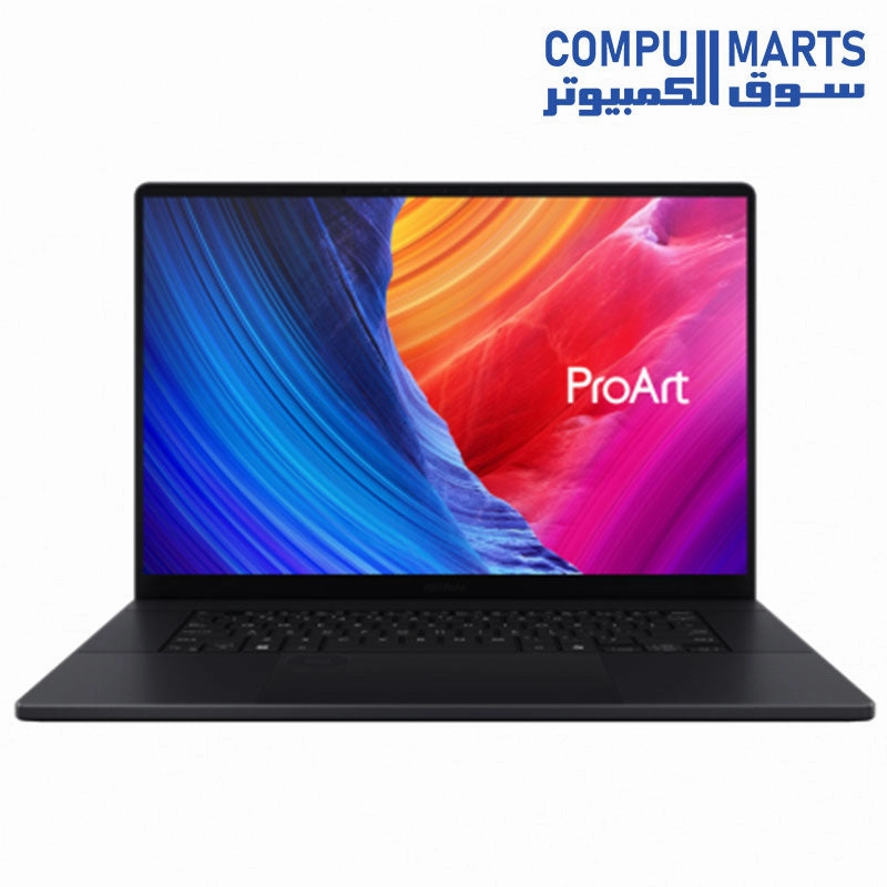 ASUS ProArt P16 H7606WI-ME139W Laptop AMD Ryzen AI 9 HX 370, 64GB RAM, 2TB SSD RTX 4070 8GB 16-inch 4K OLED Touch Win11 Nano Black - 90NB1421-M00AB0