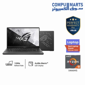 ASUS ROG Flow X13 GV301QE-K6054T Gaming Laptop - AMD Ryzen 9 5900HS, 16GB, 512GB SSD, NVIDIA RTX 3050Ti 4GB, 13.4-Inch WUXGA 120Hz, Win10 motherboard,pc