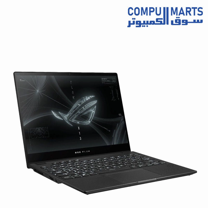 ASUS ROG Flow X13 GV301RC-LJ062W Gaming Laptop, AMD Ryzen 7 6800HS Processor, 13.4 Inch WUXGA FHD  Display, 512 GB SSD, 16 GB RAM LPDDR5, NVIDIA GeForce RTX 3050 4 GB Graphics, Win 11, Off Black