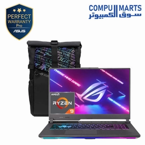 Asus ROG Strix G17 G713PV-HX019W Gaming Laptop 17.3-inch FHD 144Hz AMD R9 7845HX 16GB RAM 1TB SSD RTX 4060 8GB Win11   ROG Backpack, 90NR0C34-M00BL0 motherboard,pc