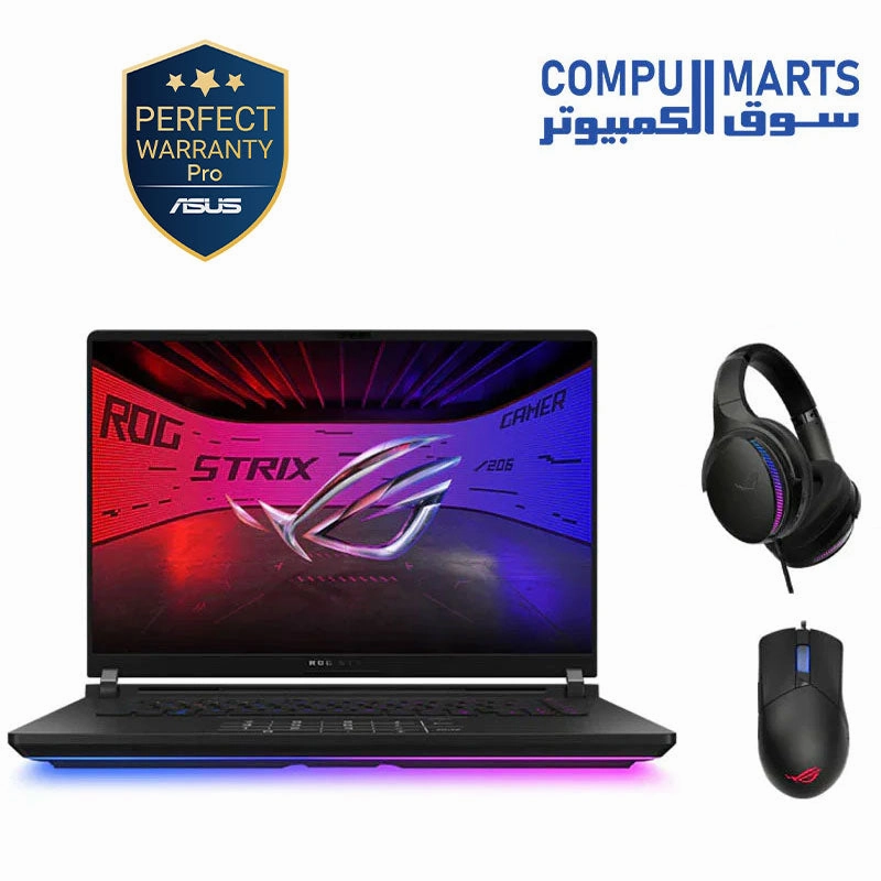ASUS ROG Strix SCAR 16 (2025) - G635LR-AI321W - Intel Core Ultra 9 Processor 275HX - RTX 5070 TI - 32GB RAM - 1TB SSD - 16 INCH WQXGA IPS - WIN 11 motherboard,pc