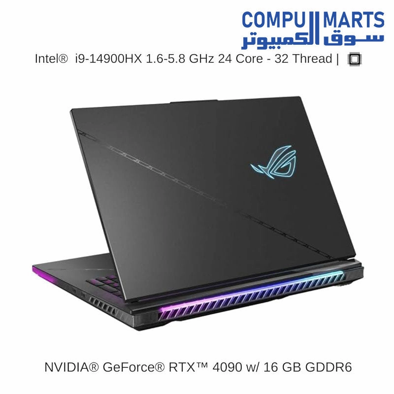 Asus ROG Strix SCAR 18 G834JYR-R6041W Gaming Laptop Intel Ci9-14900HX 32GB RAM 2TB SSD RTX 4090 16GB 18-inch 240Hz QHD  Mini LED Win11 90NR0IP2-M001P0
