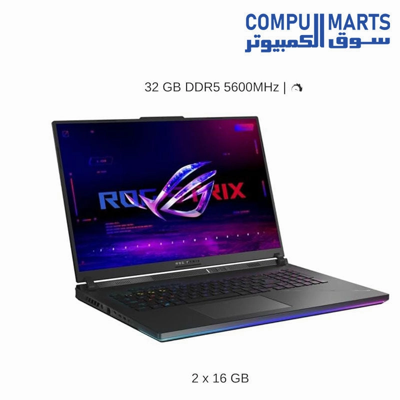 Asus ROG Strix SCAR 18 G834JYR-R6041W Gaming Laptop Intel Ci9-14900HX 32GB RAM 2TB SSD RTX 4090 16GB 18-inch 240Hz QHD  Mini LED Win11 90NR0IP2-M001P0