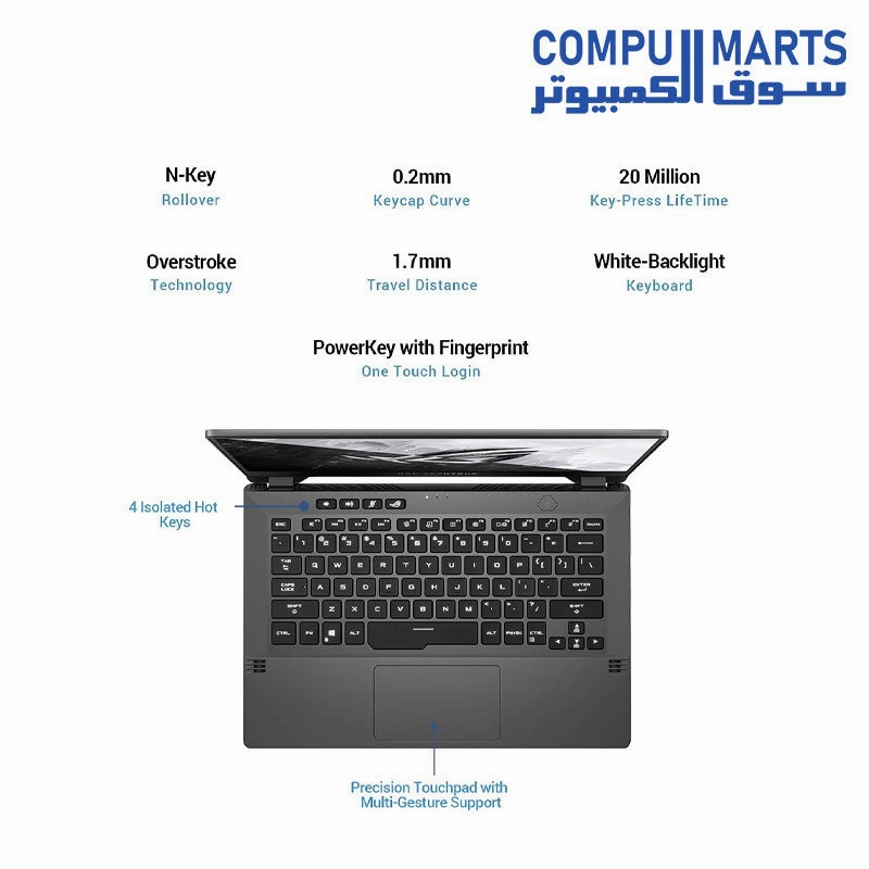 ASUS ROG Zephyrus G14 (2021), 14 INCH  WQHD 120Hz, Ryzen 9 5900HS, RTX 3060 6GB  Gaming Laptop (16GB/1TB SSD/Office 2019/Windows 10/Eclipse Gray/Anime Matrix/1.7 Kg), GA401QM-K2012T