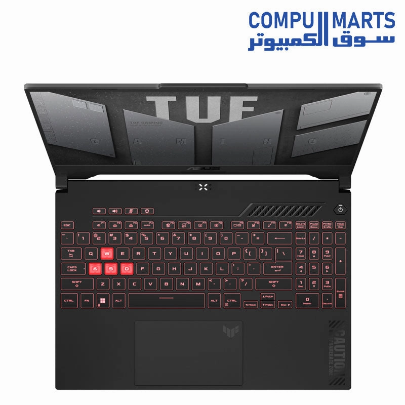 ASUS TUF A15 FA507NVR-LP007W Gaming Laptop AMD Ryzen 7 7435HS 512GB  16GB RAM 15.6 FHD sRGB 100% 144Hz, NVIDIA GeForce RTX 4060 8GB GDDR6, Windows 11 - Jaeger Gray ( 1 Year Perfect Warranty )
