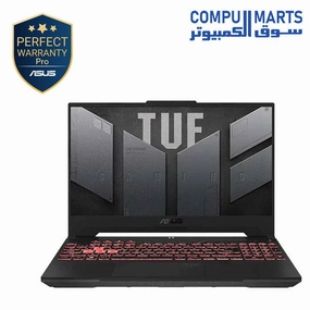 ASUS TUF Gaming A15 LAPTOP- FA507UV,RYZEN 9, 8945H,16GB RAM DDR5,1TB SSD ,NVIDIA GeForce RTX 4060 8GB, 15.6" FHD IPS-level, display,144Hz sRGB:100%, Win11, Grey motherboard,pc