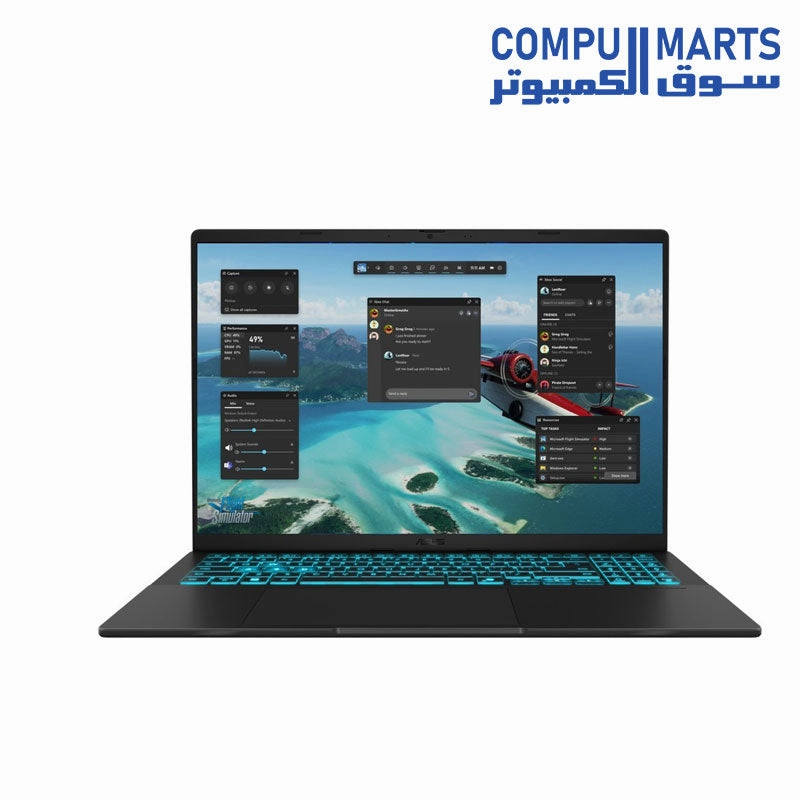 ASUS V16 V3067J 16" Gaming Laptop - Matte Black ( core i7-13650H 210H/16GB RAM/512GB SSD/GeForce RTX 3050/Win 11) motherboard,pc