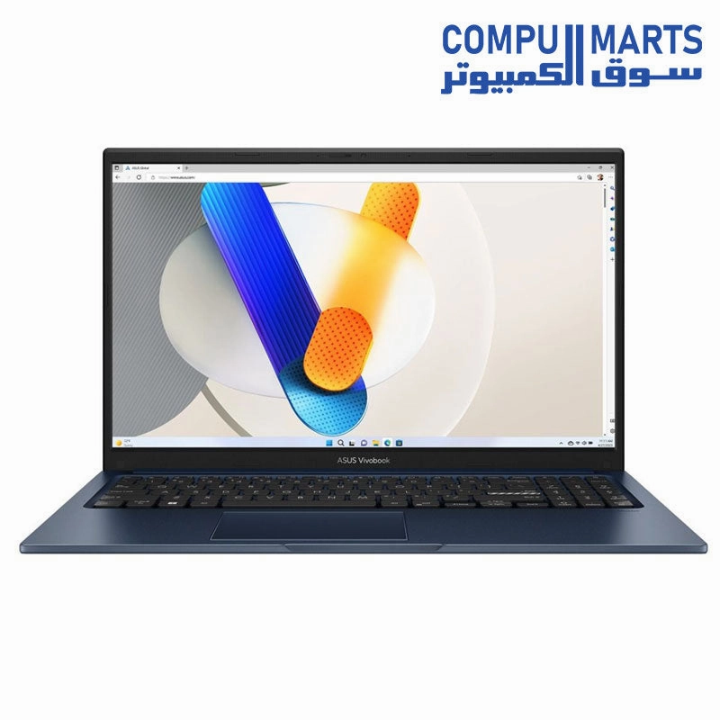 ASUS Vivobook 15 Laptop, Intel Core i7-1355U, 512GB M.2 NVMe PCIe 3.0 SSD, 16GB RAM, 15.6 Inch, FHD, 60Hz, Intel Iris Xe Graphics, Windows 11, Quiet Blue - X1504VA-NJ067W mini pc,computer