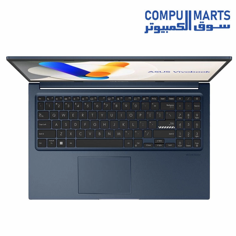 ASUS Vivobook 15 Laptop, Intel Core i7-1355U, 512GB M.2 NVMe PCIe 3.0 SSD, 16GB RAM, 15.6 Inch, FHD, 60Hz, Intel Iris Xe Graphics, Windows 11, Quiet Blue - X1504VA-NJ067W