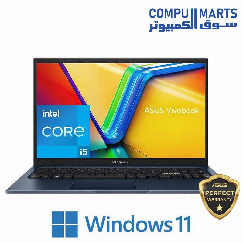 ASUS Vivobook 15 X1504VA-NJ005 Laptop - Intel Core i5-1335U- 512GB SSD - Intel UHD Integrated Graphics - 15.6" FHD - Quiet Blue