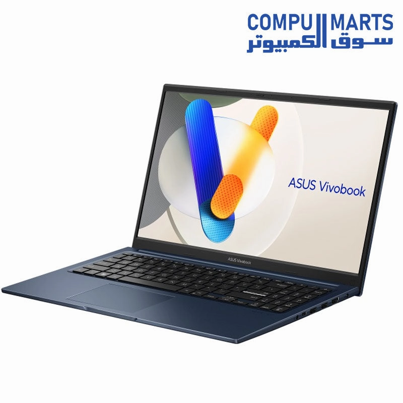ASUS Vivobook 15 X1504ZA-NJ003W Laptop Intel CORE i3-1215U ,4GB RAM DDR4 , 256GB SSD ,Intel Iris Xe Graphics 15.6-Inch FHD Win11 Quite Blue - 90NB1021-M00CE0