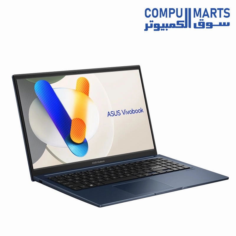 ASUS Vivobook 15 X1504ZA-NJ003W Laptop Intel CORE i3-1215U ,4GB RAM DDR4 , 256GB SSD ,Intel Iris Xe Graphics 15.6-Inch FHD Win11 Quite Blue - 90NB1021-M00CE0