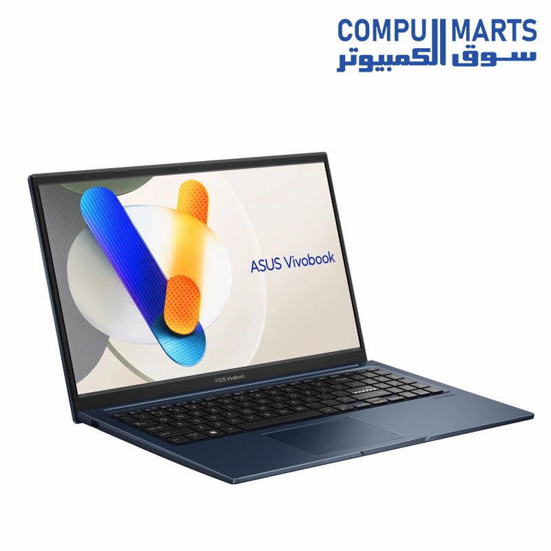 ASUS Vivobook 15 X1504ZA-NJ003W Laptop Intel CORE i3-1215U ,4GB RAM DDR4 , 256GB SSD ,Intel Iris Xe Graphics 15.6-Inch FHD Win11 Quite Blue - 90NB1021-M00CE0