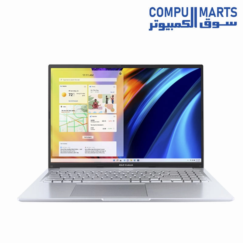 ASUS VIVOBOOK 16 D1603QA-MB007W RYZEN 7 5800H -  8GB RAM - 1TB SSD -  16 WUXGA -  WINDOWS 11 - SILVER