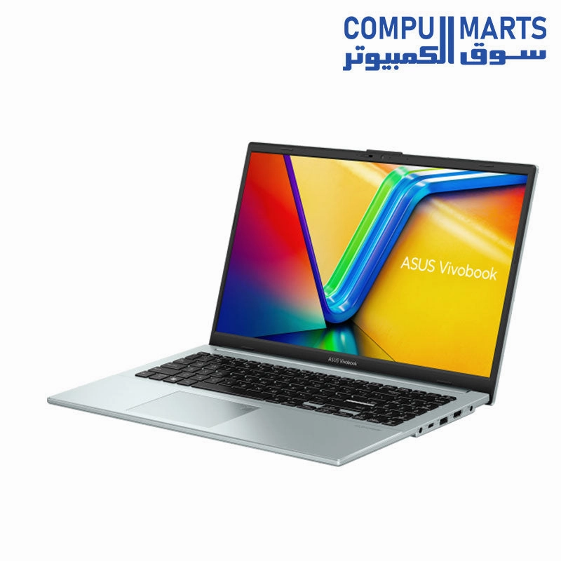 Asus Vivobook Go 15 E1504FA NJ001 Laptop, AMD Ryzen 3 7320U, 256GB SSD, 4GB RAM, 15.6 Inch, FHD LED 60Hz Display, AMD Radeon Graphics, FreeDOS - Green Grey